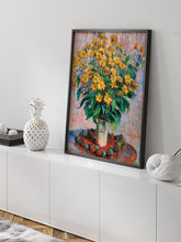 Monet Jerusalem Artichoke Flowers - Art Print